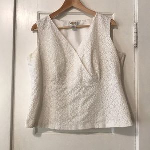 Talbots Size 12 Wrap front Blouse.